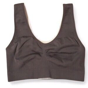 Spanx High Impact Sports Bra Large Black No Pads Missing Inserts